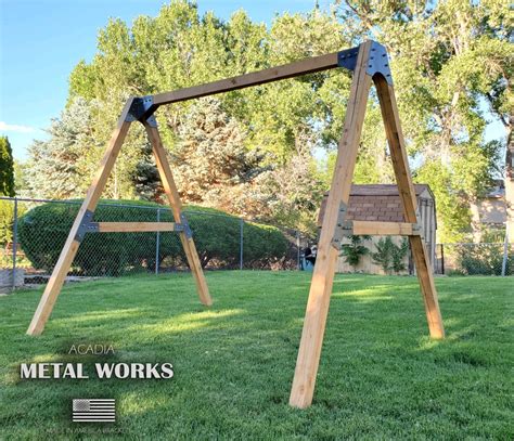 swing set metal brackets|6x6 swing set brackets.